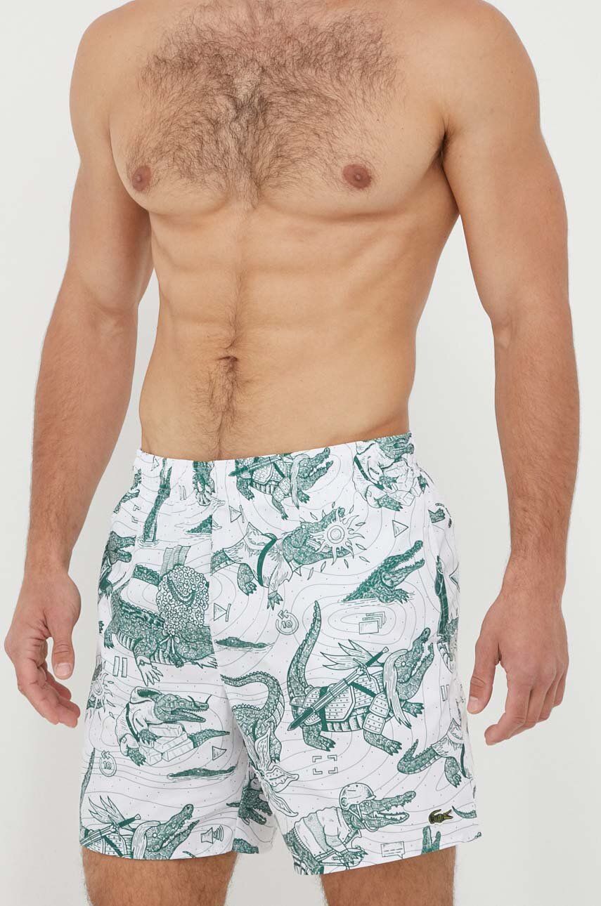 Badetøj Lacoste x Netflix Printed Swim Trunks Grøn | MH7054, 0