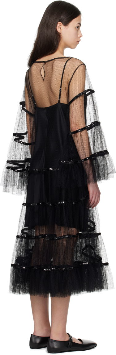 Kjole Bode Bode Swan Midi Dress Sort | WRS25DR030, 2