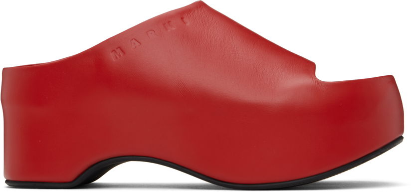 Sneakers og sko Marni Marni Platform Heeled Sandals Rød | SAMS021604 P3628