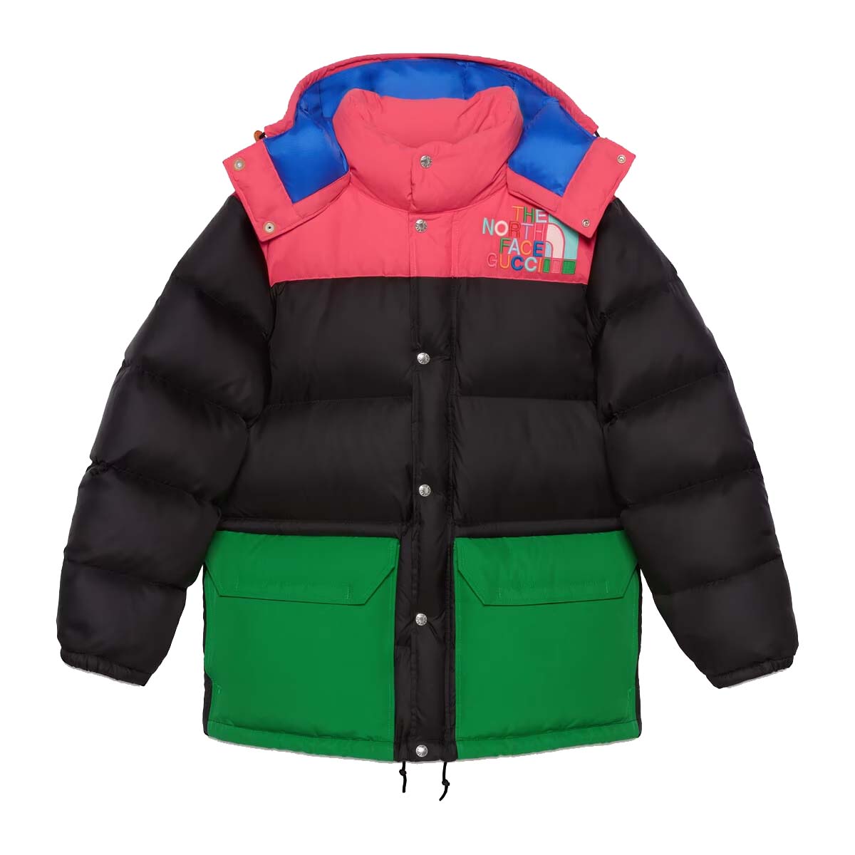 Puffer jakke Gucci The North Face x Down Jacket Black/Multicolor Flerfarvet | 672444 XAAEO 1171, 0