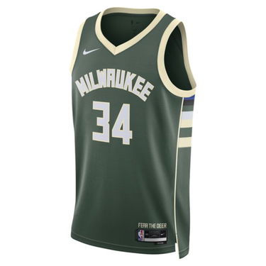 Jersey Nike Milwaukee Bucks Icon Edition 2022/23NBA Swingman Jersey Grøn | DN2012-323, 0