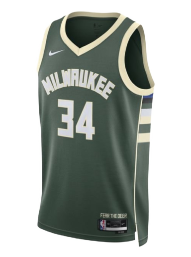 Jersey Nike Milwaukee Bucks Icon Edition 2022/23NBA Swingman Jersey Grøn | DN2012-323