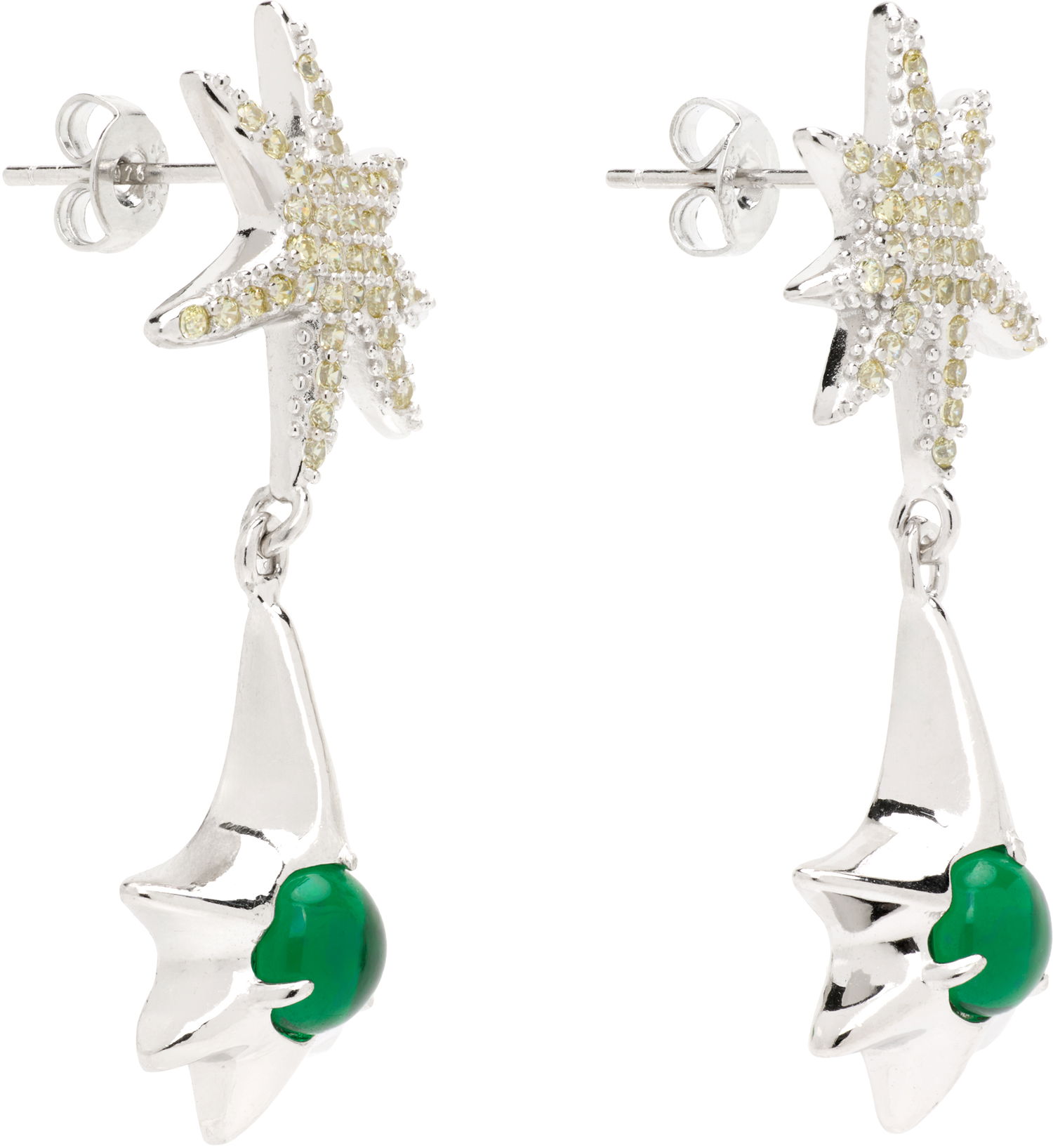 Øreringe Collina Strada Collina Strada Star Drop Chrysoprase Earrings Grøn | XX1095, 1
