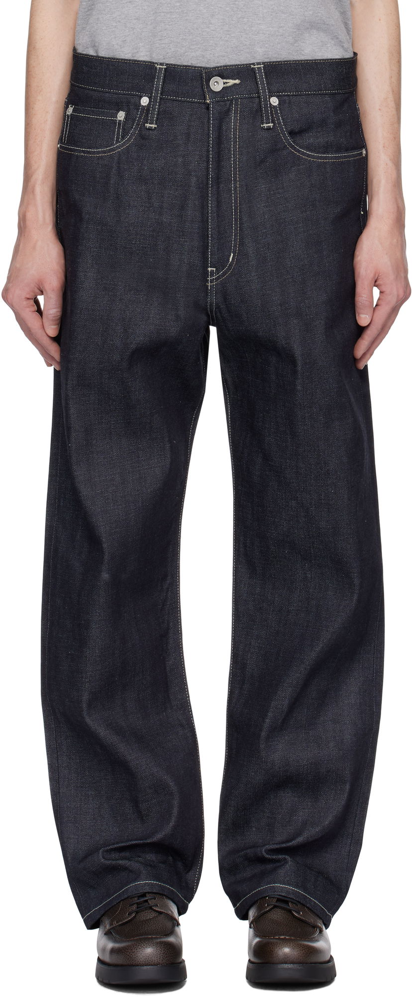 Jeans Neighborhood Neighborhood DP Basic Jeans Blå | 242XBNH-PTM02