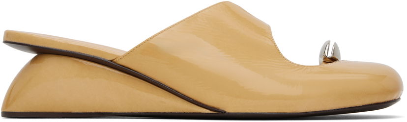 Sneakers og sko Tory Burch Tory Burch Pierced Wedge Mules Gul | 169861-250