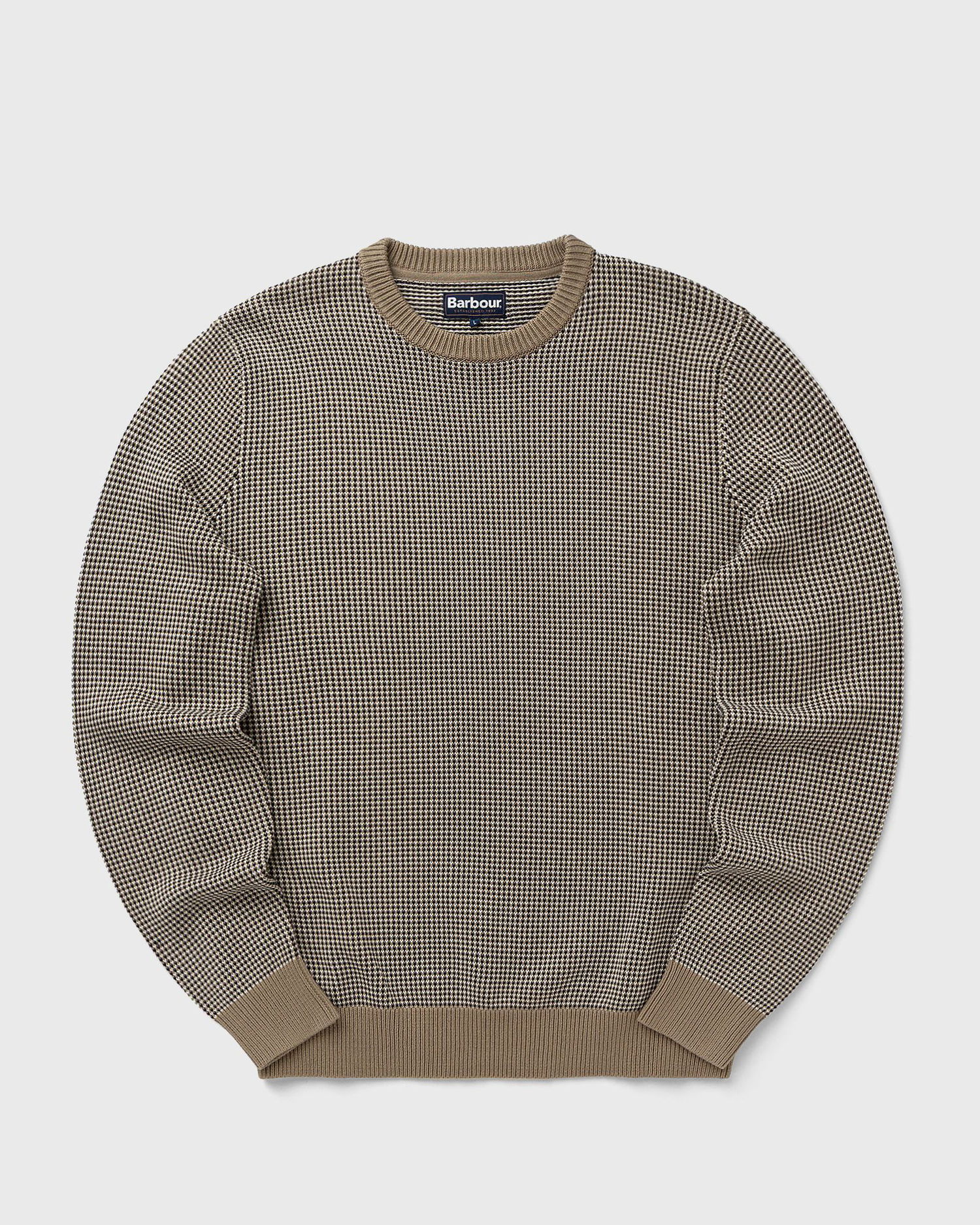 Sweater Barbour Wells Crew Neck Patterned Knit Flerfarvet | MKN1665ST17, 0