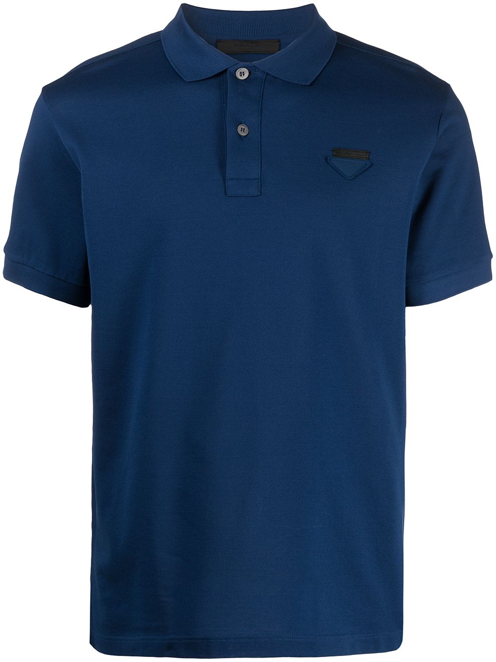 Polo skjorte Prada Pique Polo Tee Mørkeblå | UJN444S181XGS, 0
