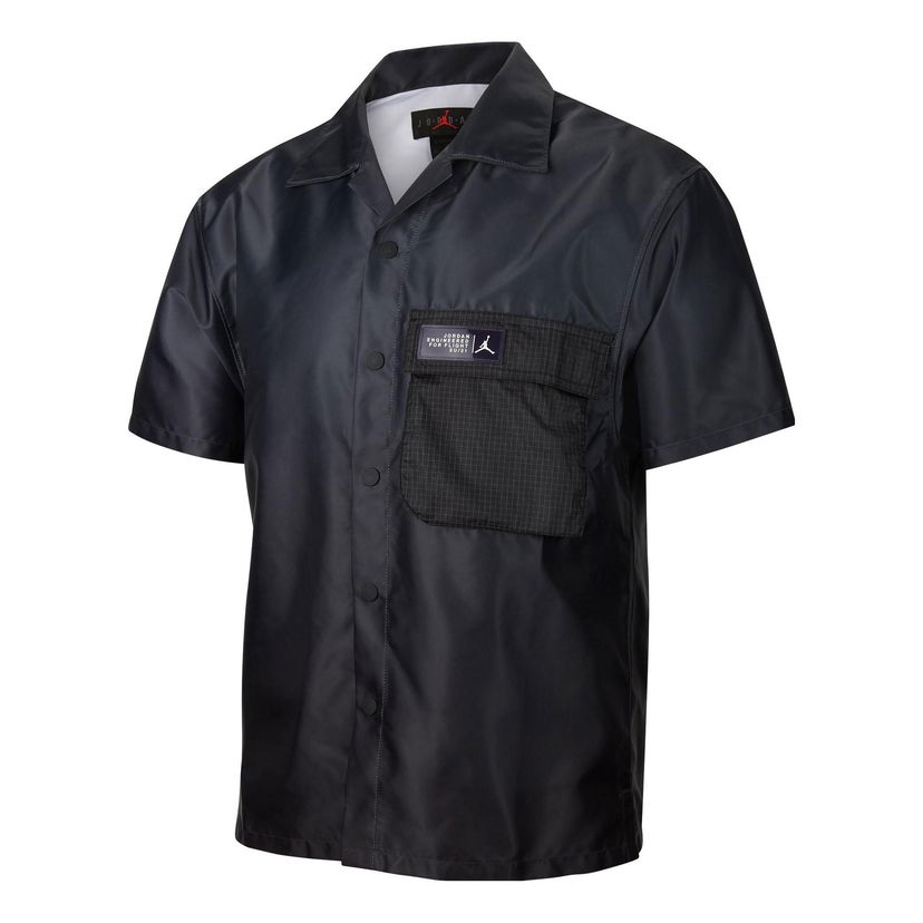 Skjorte Jordan Gradient Big Pocket Short Sleeve Shirt Sort | CZ4821-022