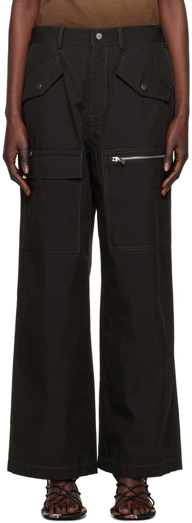 Bukser Dion Lee Slouchy Cargo Pants Sort | C2113R23, 0