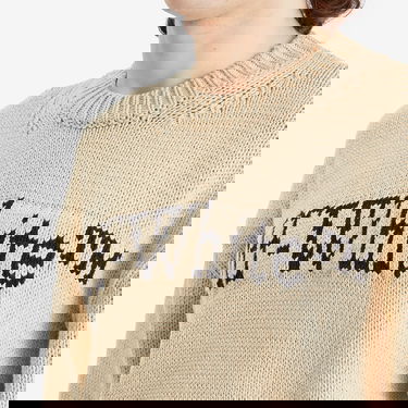 Sweater Off-White Off-White Big Bookish Chunky Knit Sweater Beige | OMHE167S25KNI0016110, 5