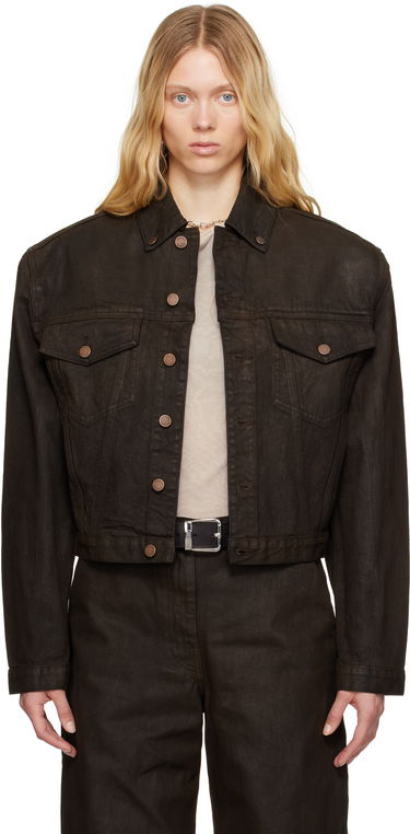 Jakke Entire Studios Entire Studios Shrunken Denim Jacket Brun | ESU-S25-11002-MU, 0