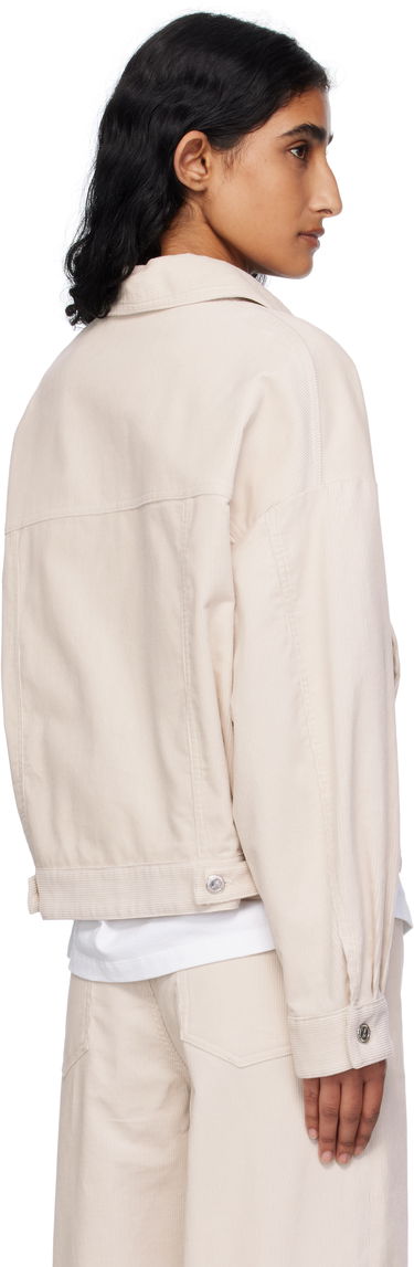 Jakke A.P.C. A.P.C. Cally Cropped Corduroy Jacket Beige | COHHO-F02905, 2