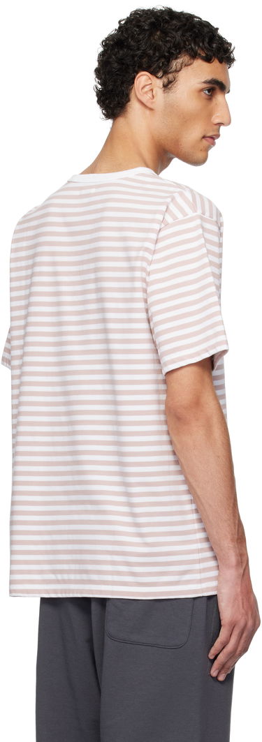 T-shirt NANAMICA nanamica Stripe Jersey T-Shirt Lyserød | S25SH120U, 2