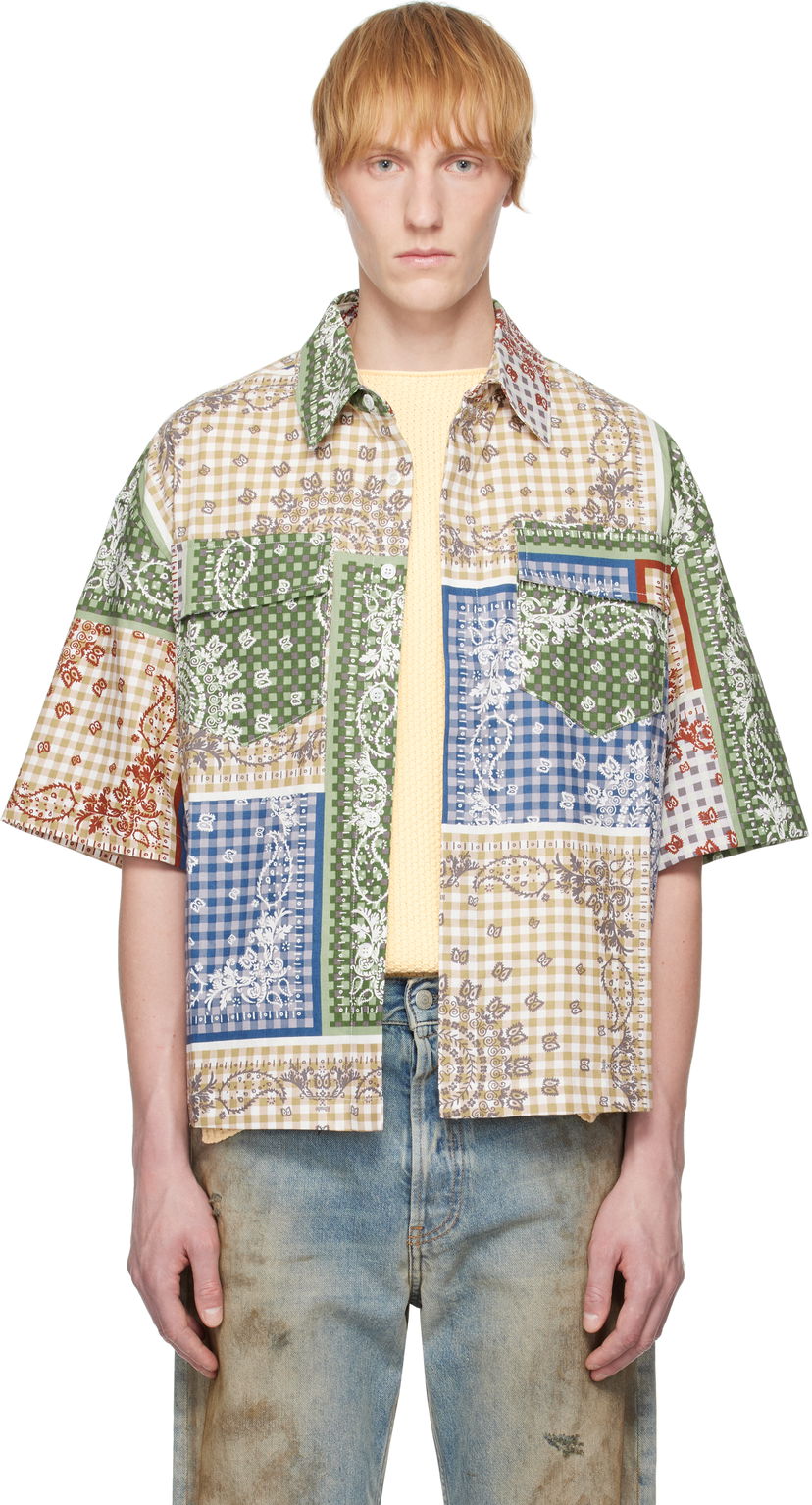 Skjorte Rhude Rhude Bandana Boxy Work Shirt Flerfarvet | RHSS25SR05217