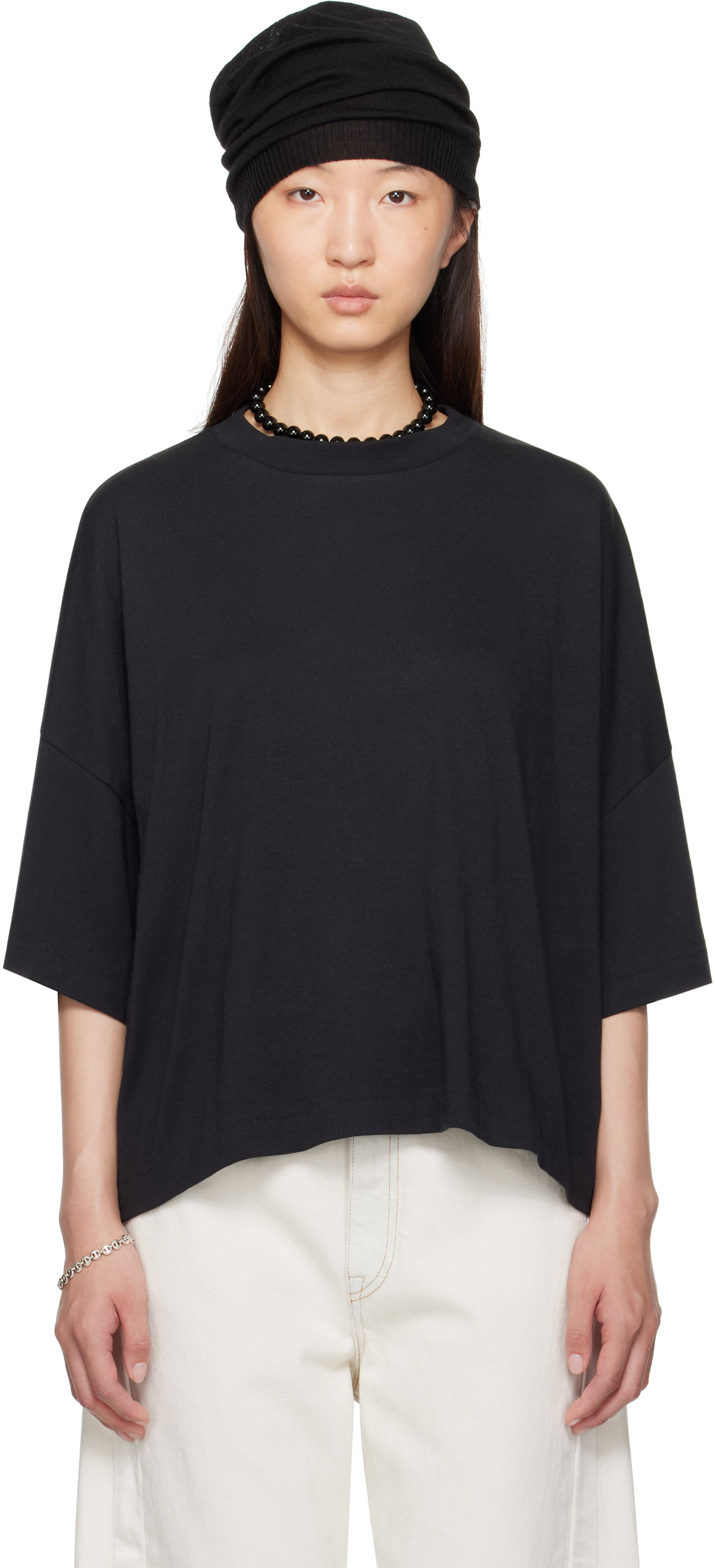 T-shirt Fear of God Fear of God ESSENTIALS Boxy T-Shirt Sort | 125SP255890FW, 0