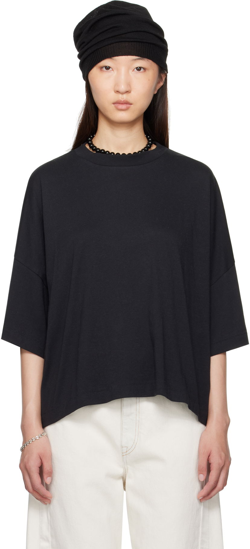 T-shirt Fear of God Fear of God ESSENTIALS Boxy T-Shirt Sort | 125SP255890FW