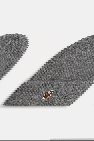 Beanie BAPE A Bathing Ape One Point Beanie Grå | 1K80281003, 0