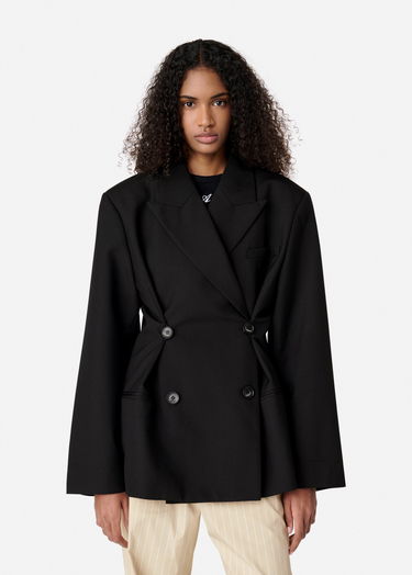 Jakke AXEL ARIGATO Double-Breasted Cropped Blazer Sort | A2873001, 2