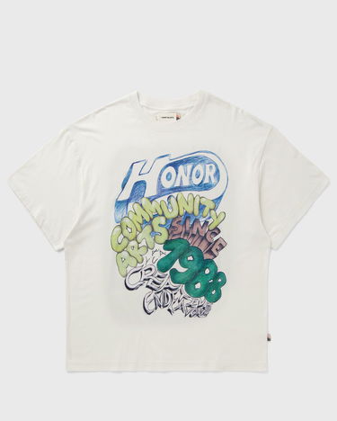 T-shirt Honor The Gift Community Arts Creative T-Shirt Hvid | HTG250343-BONE, 2