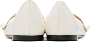 Sneakers og sko Jimmy Choo Jimmy Choo Elisa Ballerina Flats Hvid | ELISA FLAT, 1