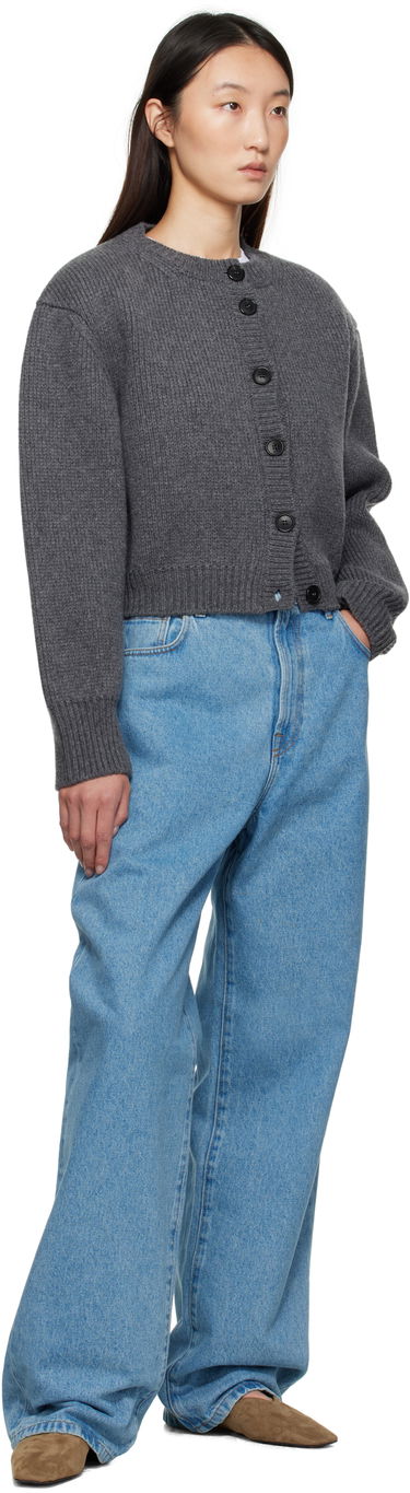 Sweater Róhe Róhe Statement Shoulder Cardigan Grå | 416-23-312, 3