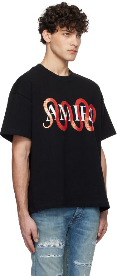 T-shirt AMIRI Snake Print T-Shirt Hvid | AMJYTE1155, 4