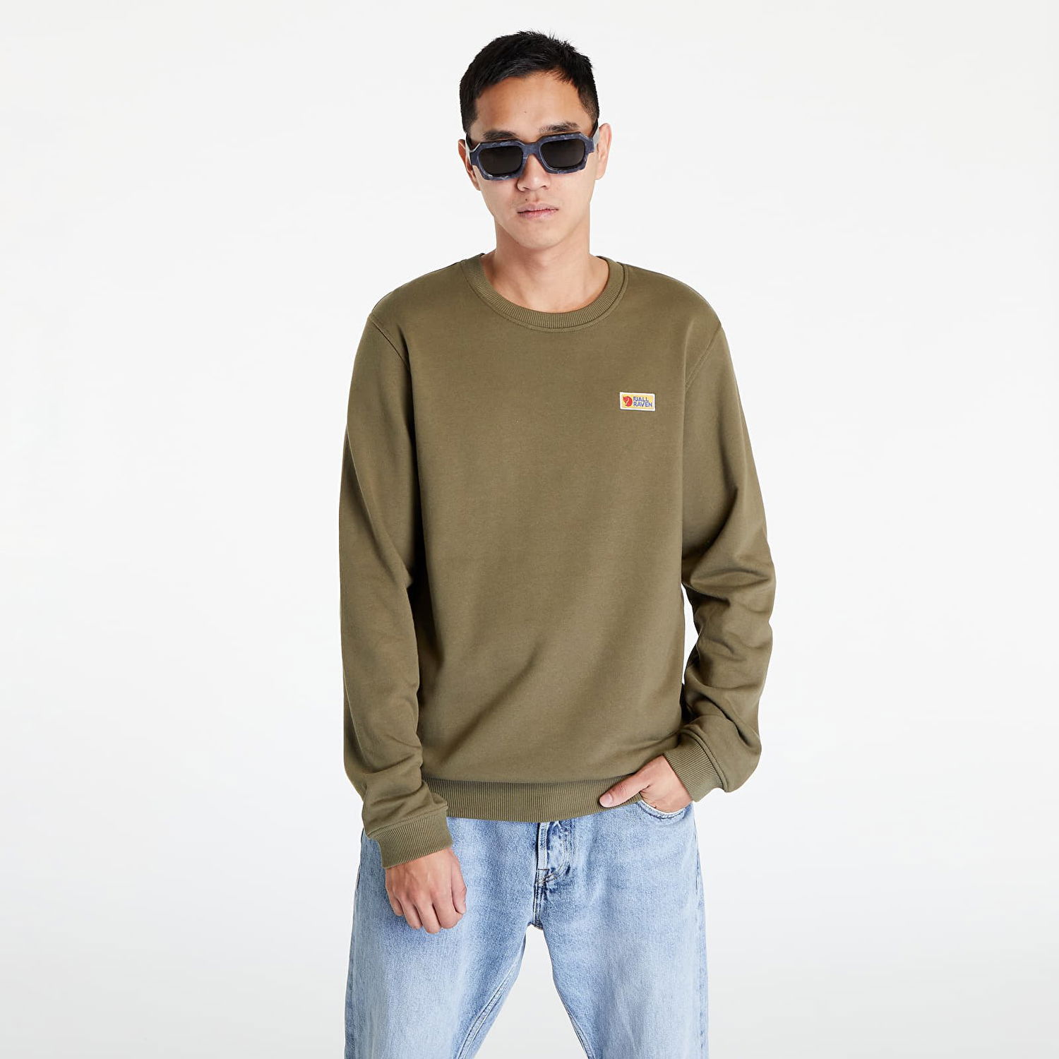 Sweatshirt FJÄLLRÄVEN Vardag Sweater M Grøn | F87070-620, 0