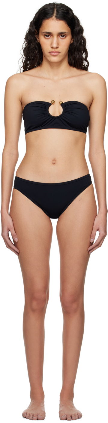 Badetøj Bottega Veneta Knot Ring Bikini Sort | 772837 V2RN0
