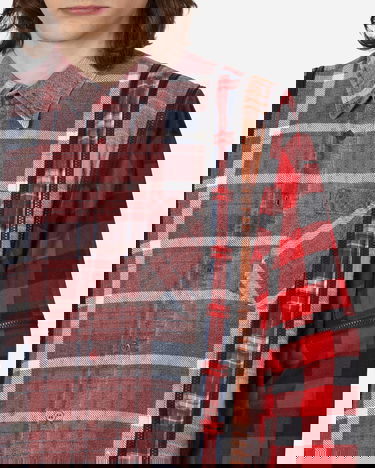 Skjorte Needles Wide Flannel Shirt Rød | MR343 1014, 4