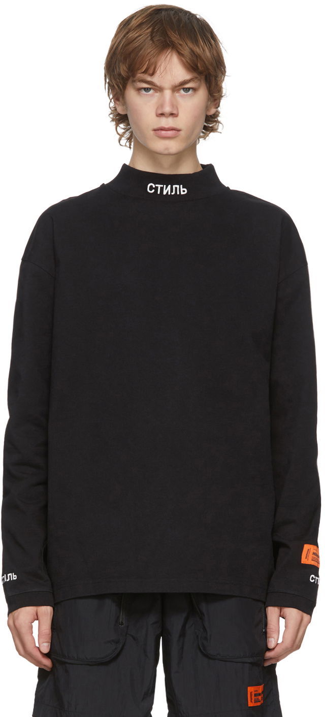 T-shirt HERON PRESTON Style T-Shirt Sort | HMAB017F20JER0011001, 0