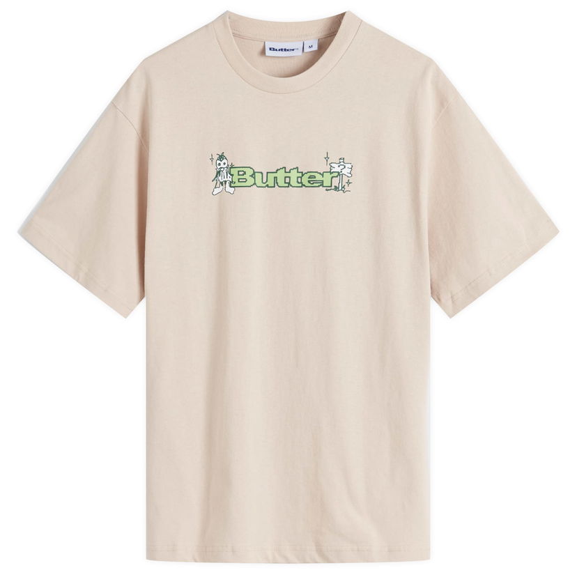 T-shirt Butter Goods Sand Quest Logo Graphic T-Shirt Beige | BGQ4240016-SND