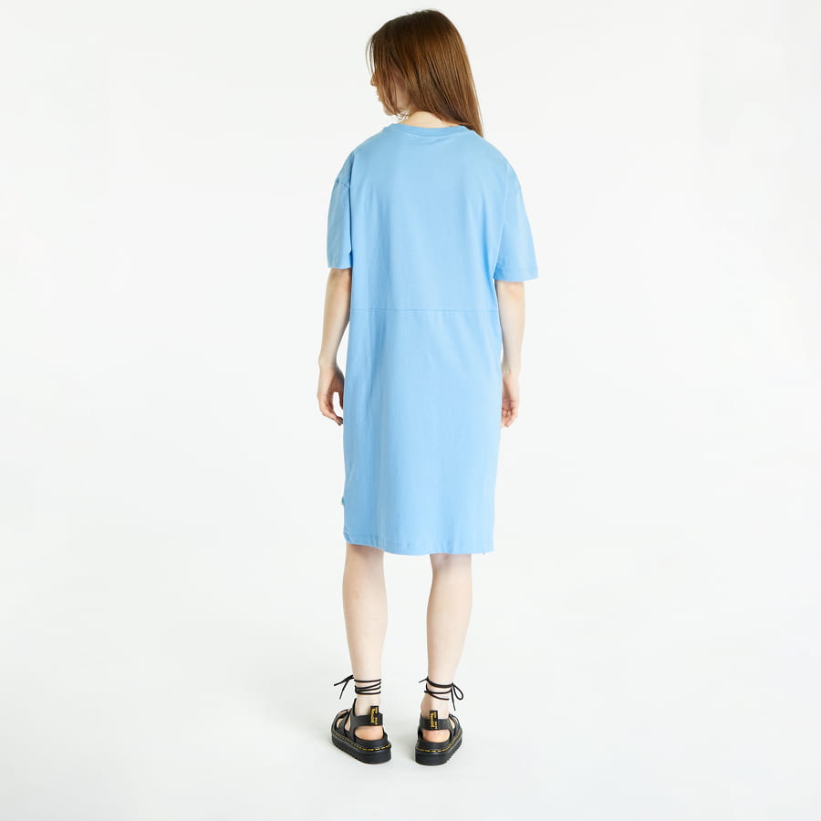 Kjole Urban Classics Organic Oversized Slit Tee Dress Blå | TB4091-01301, 1
