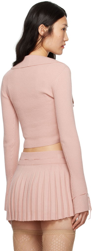 Sweater GUIZIO Guizio Cielo Knit Cardigan Lyserød | H23620S020, 2