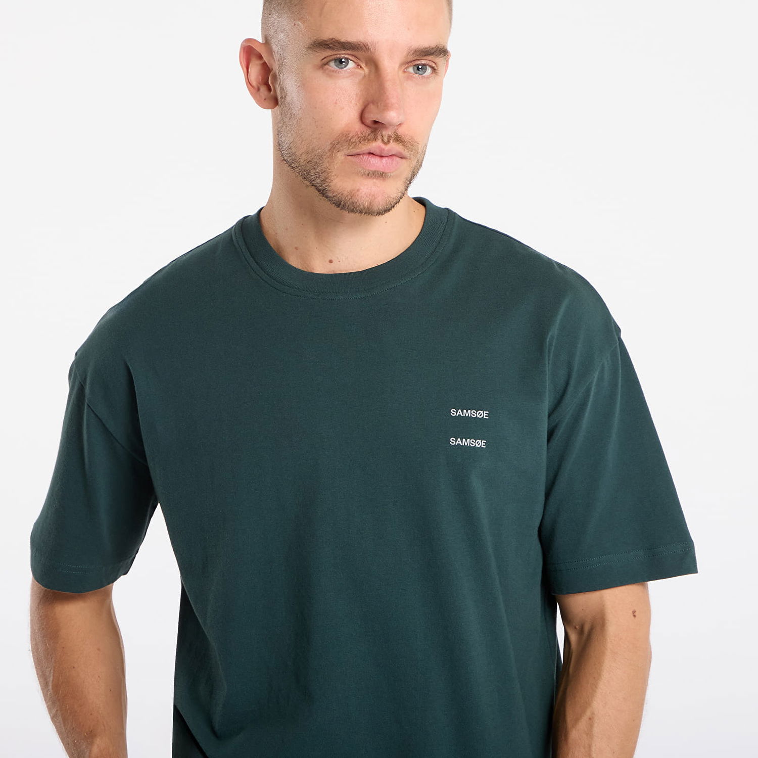 T-shirt Samsoe Samsoe Relaxed Fit Joel T-Shirt Grøn | M22300126_194906TCX, 1