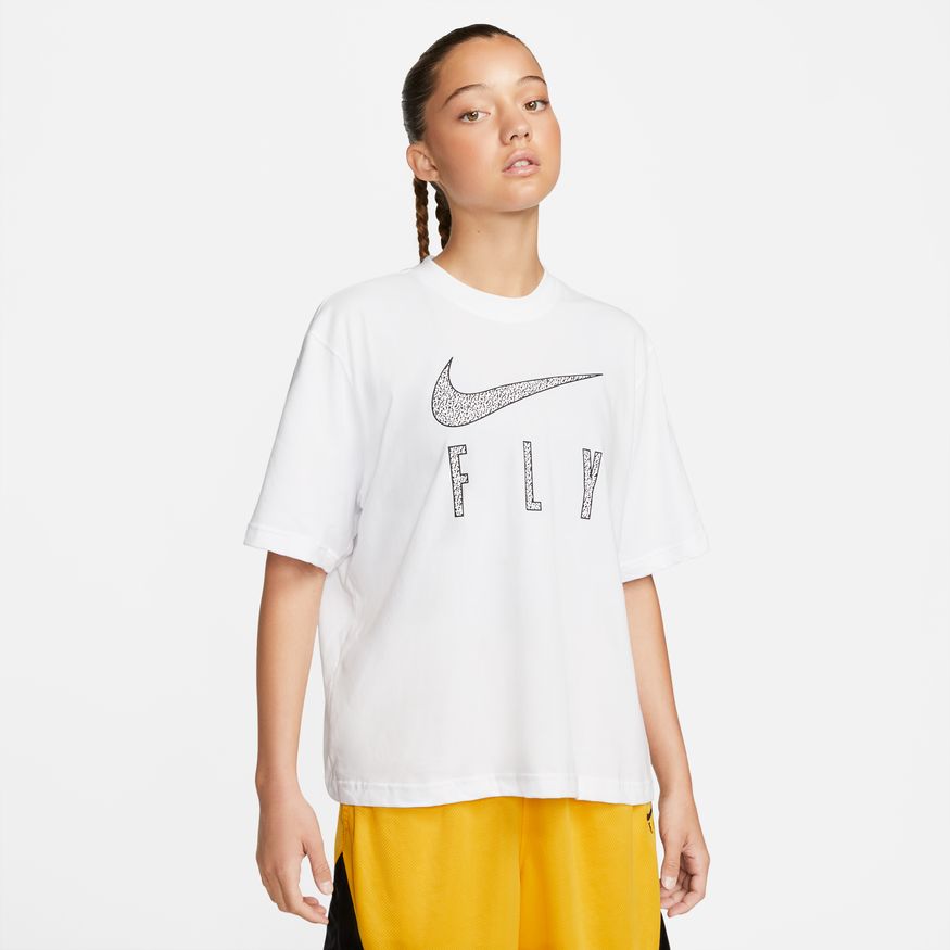 T-shirt Nike Dri-FIT Swoosh Fly Boxy Tee Hvid | DV2373-100, 0