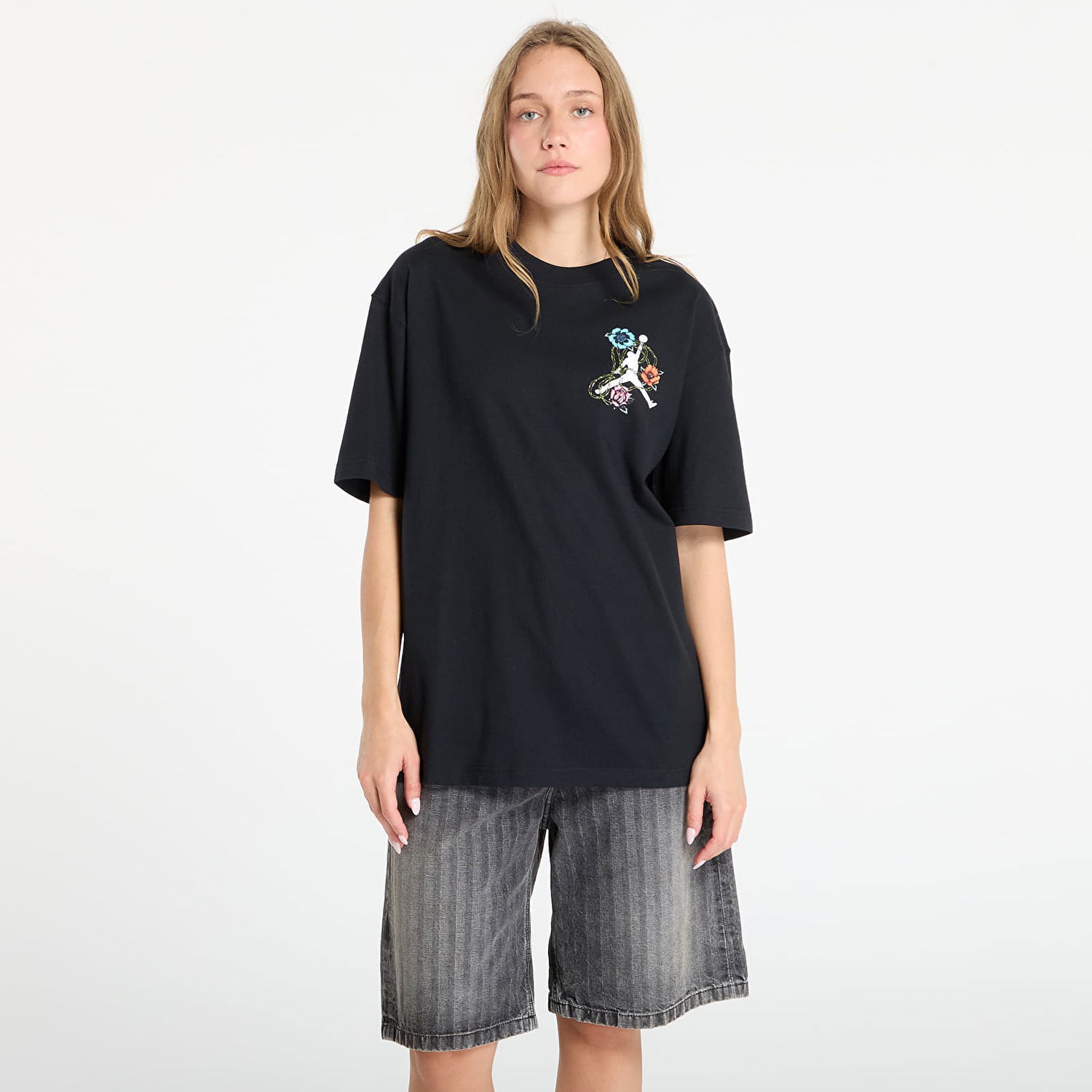 T-shirt Jordan Jordan Flight Oversized Graphic T-Shirt Sort | IH2382-010, 0
