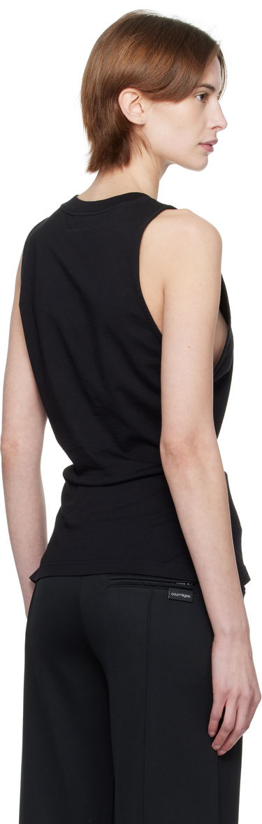 Tanktop Courrèges Courrèges Fitted Tank Top Sort | 125JDE094JS0107, 2