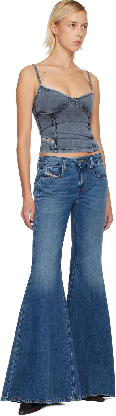 Crop top Diesel Distressed Denim T-Ony Camisole Top Blå | A18361 0KIBY, 3