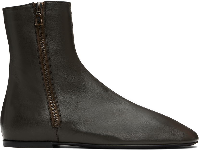 Tøj Dries Van Noten Dries Van Noten Leather Sock Boots Grøn | MS251-1318