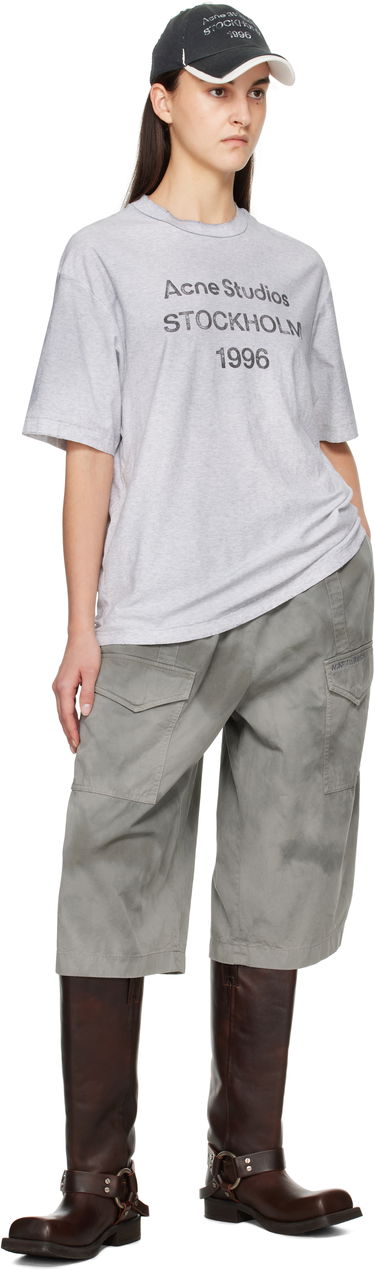 T-shirt Acne Studios Faded T-Shirt Grå | CL0201-, 3