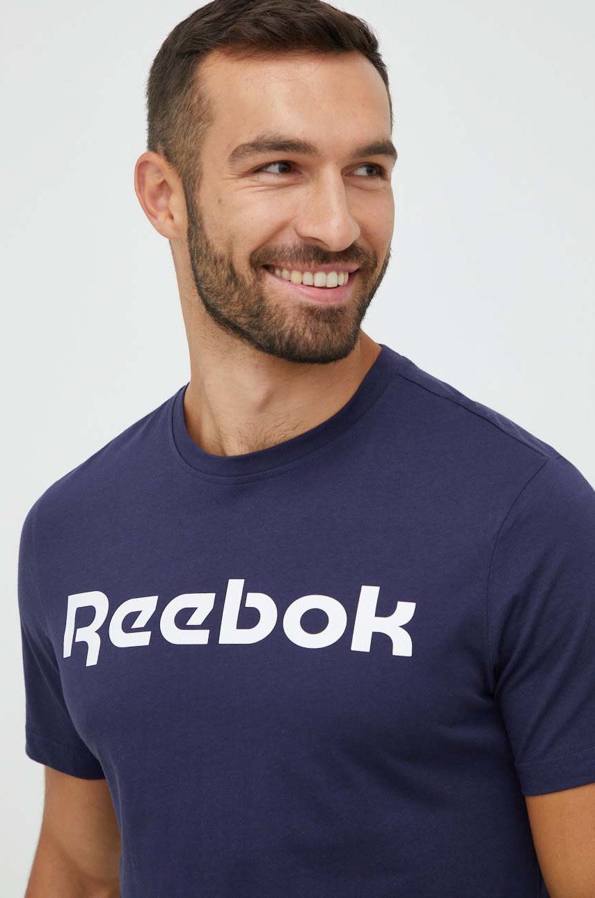 T-shirt Reebok Linear Read Tee Mørkeblå | GN5378, 0