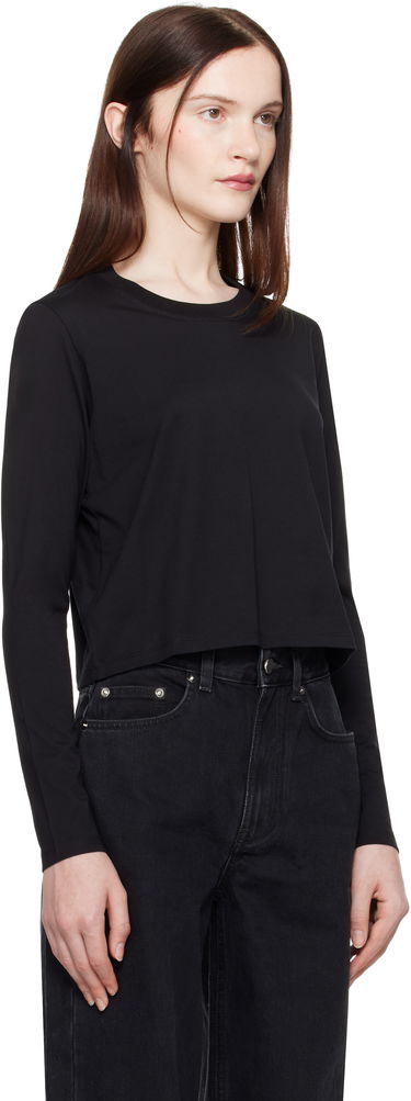 Crop top Loulou de Saison Loulou de Saison Masal Cropped Long Sleeve T-Shirt Grå | MASAL, 4