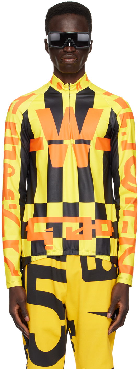 Jersey Walter Van Beirendonck Walter Van Beirendonck Cosmic Dancer Bike Long Sleeve T-Shirt Gul | 7001, 0