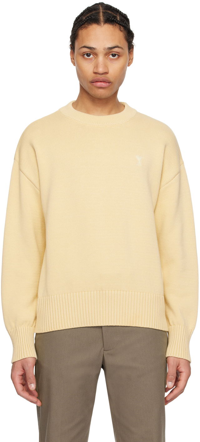 Sweater AMI Paris de Cœur Sweater Beige | UKS028.016