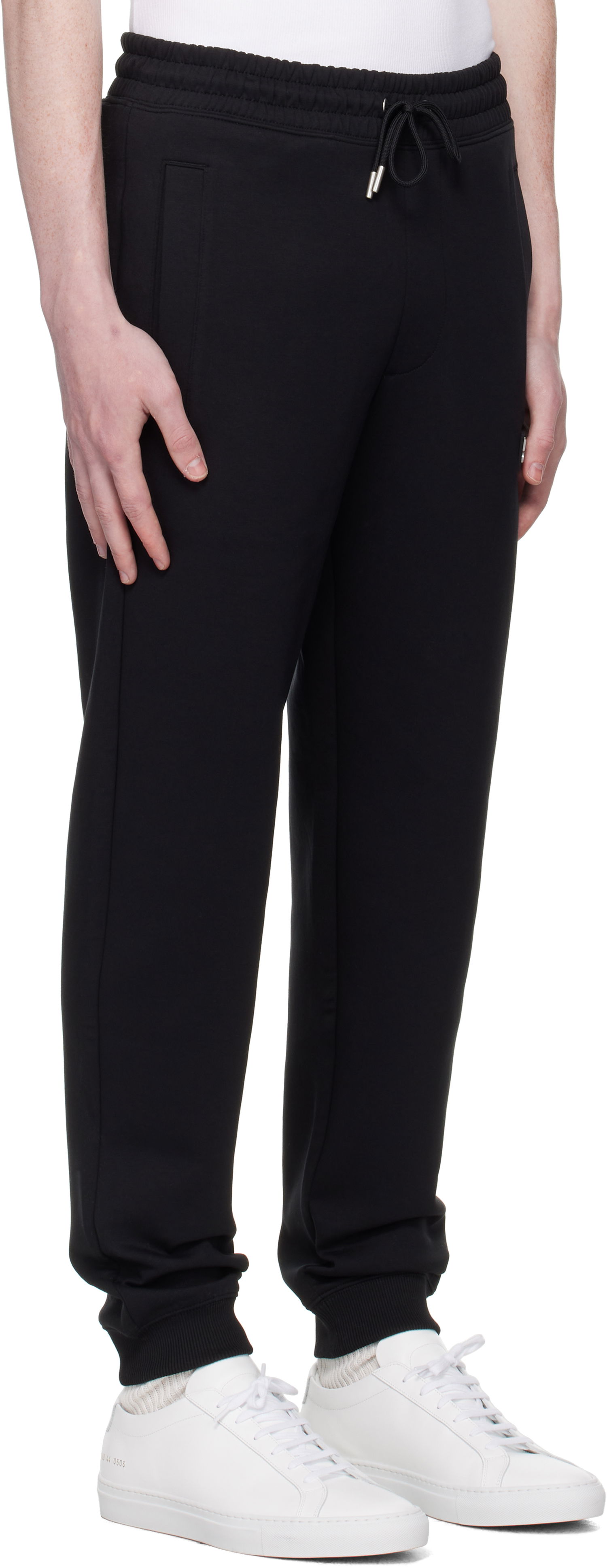 Joggingbukser BOSS Stacked Logo Tracksuit Sweatpants Sort | 50533695, 1