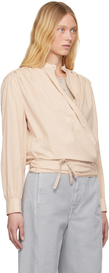 Skjorte LEMAIRE Lemaire Wrap Blouse Beige | TO1333 LF1389, 1