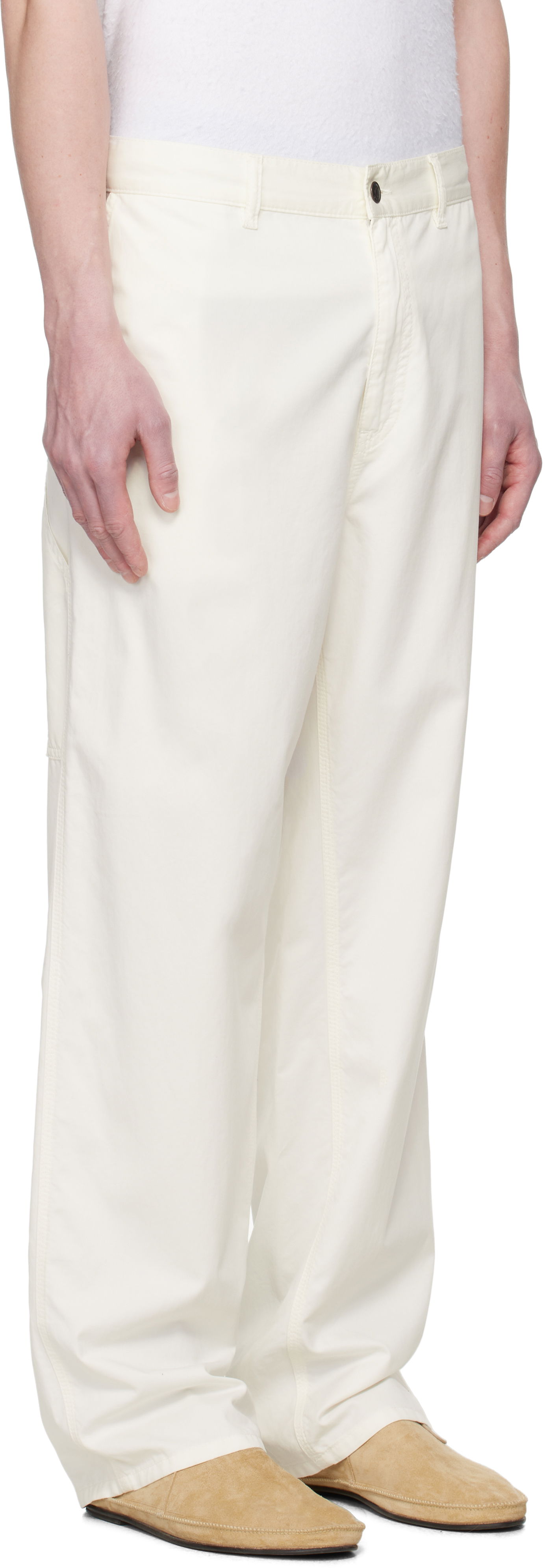 Bukser The Row The Row Sankuro Trousers Hvid | 981-W3670, 1