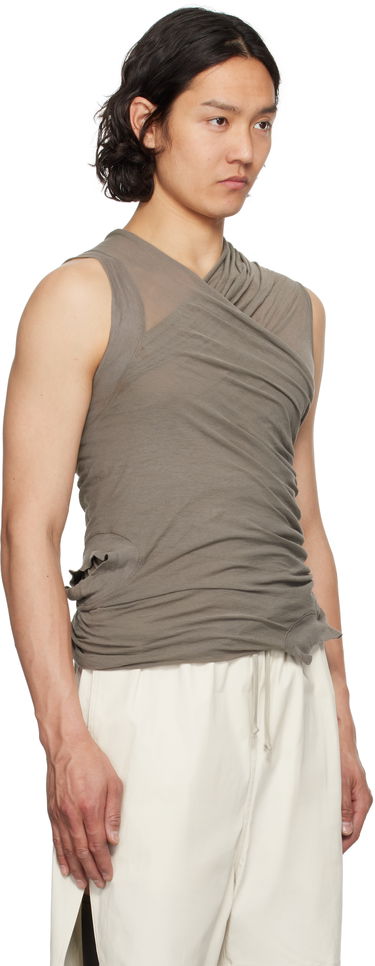 Tanktop Rick Owens Rick Owens Hollywood Banana Tank Top Sort | RR01E5100 UC, 4