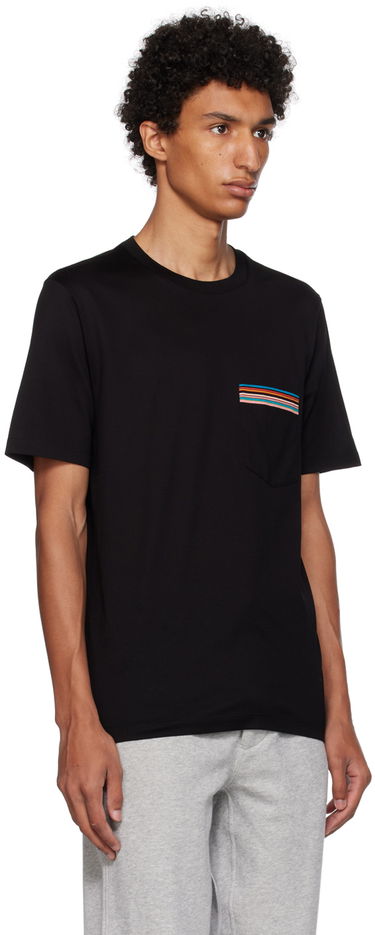 T-shirt Paul Smith Paul Smith Signature Stripe Pocket Tee Sort | M1R-306U-H00088-79, 1