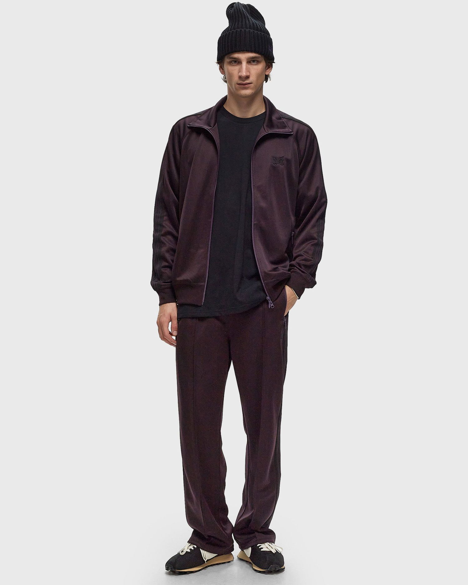 Joggingbukser Needles Track Pant - Poly Smooth Track Pants Lilla | PU273-A-DK.PURPLE, 1